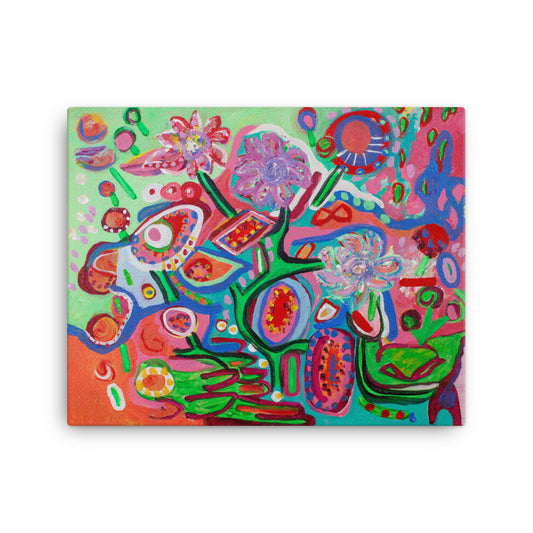 Lollipop Flowers - Canvas