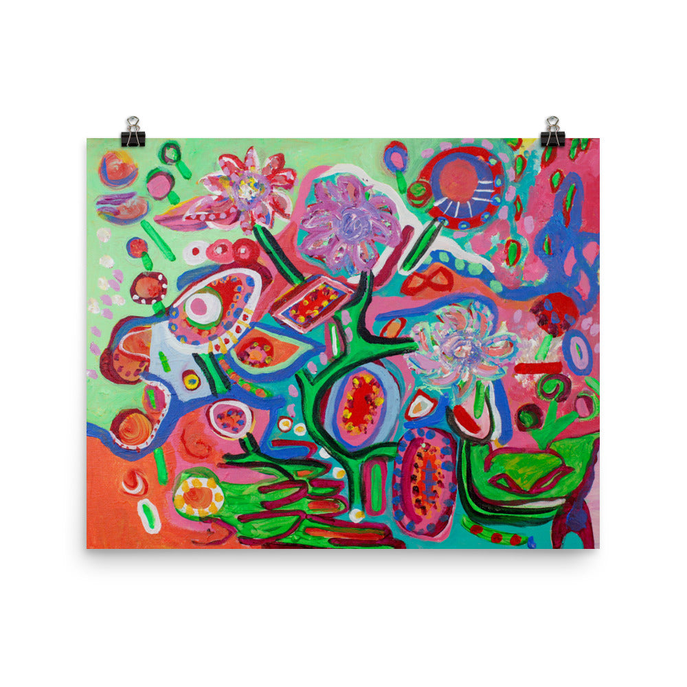 Lollipop Flowers - Poster