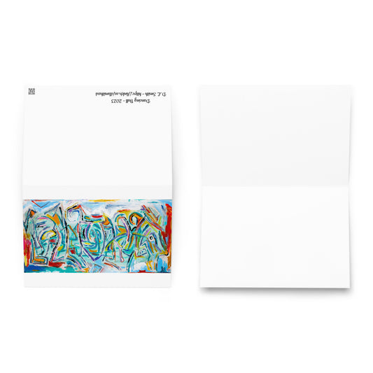 Bull In Dance - Greeting card