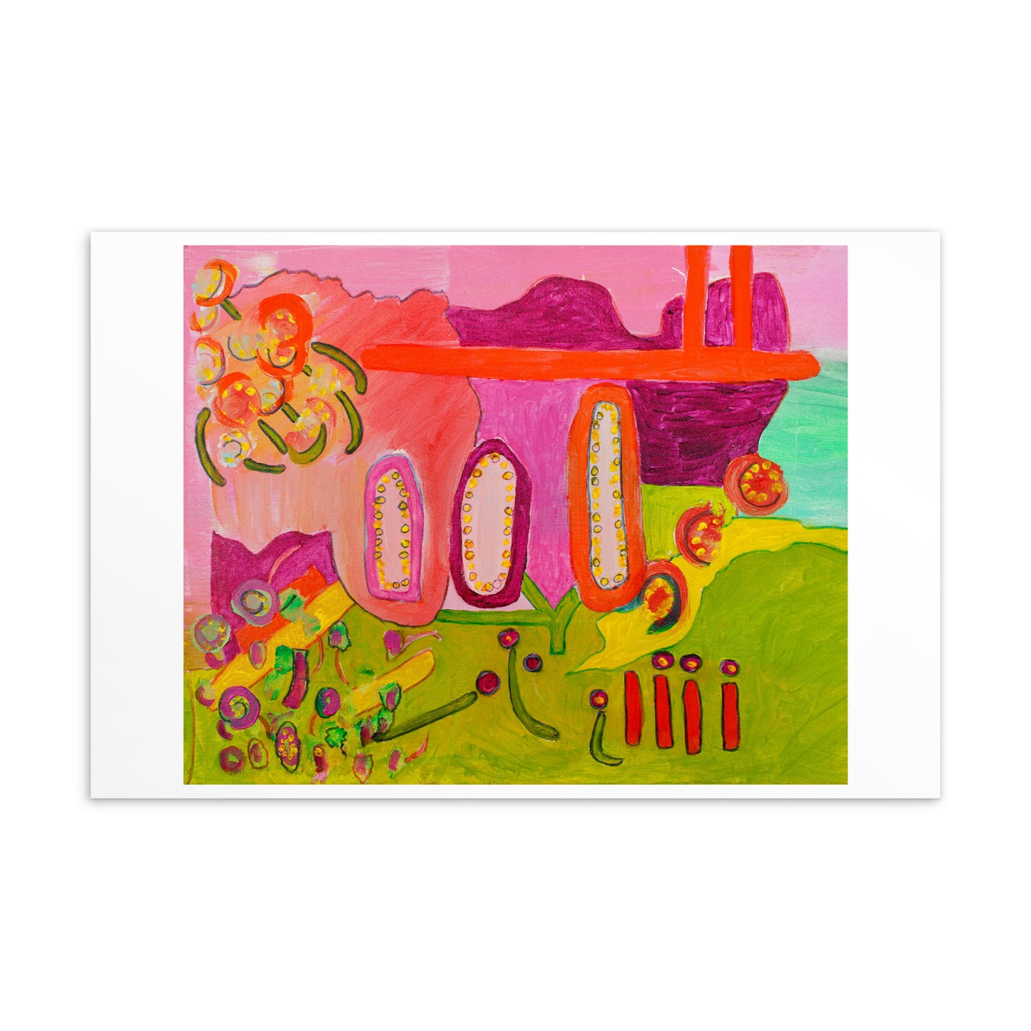 Peonies - Standard Postcard