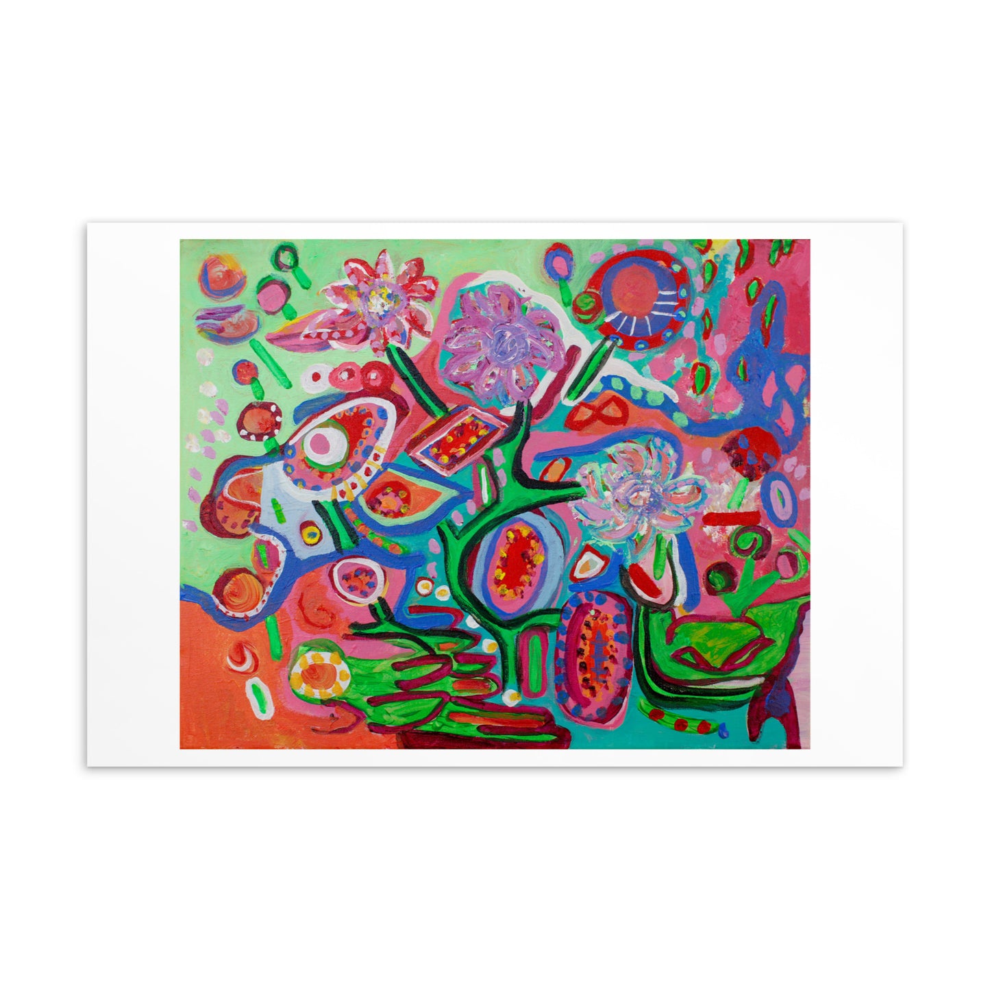 Lollipop Flowers - Standard Postcard