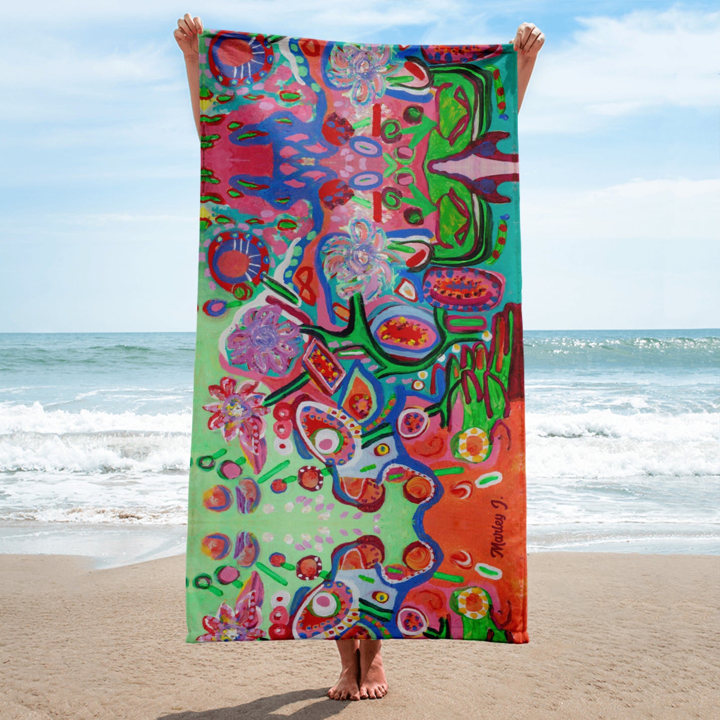 Lollipop Flowers Towel