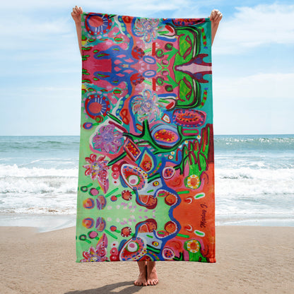 Lollipop Flowers Towel