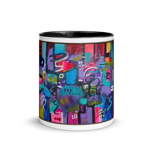 Code of Flowers Mug with Color Inside