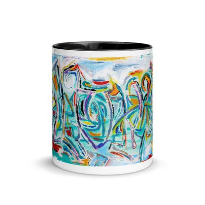 Bull In Dance Mug with Color Inside
