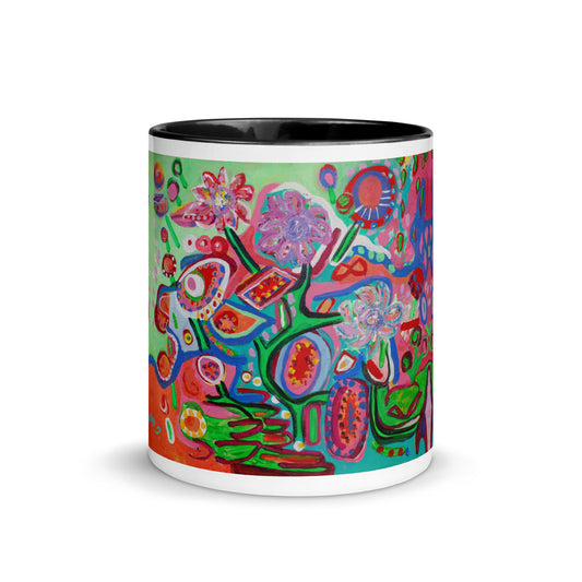 Lolipop Flowers Mug with Color Inside