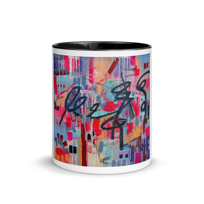 Lipstick and Lilac Mug with Color Inside