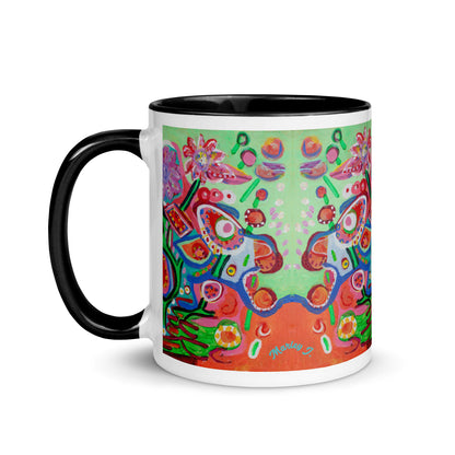 Lolipop Flowers Mug with Color Inside