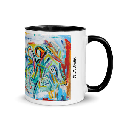 Bull In Dance Mug with Color Inside