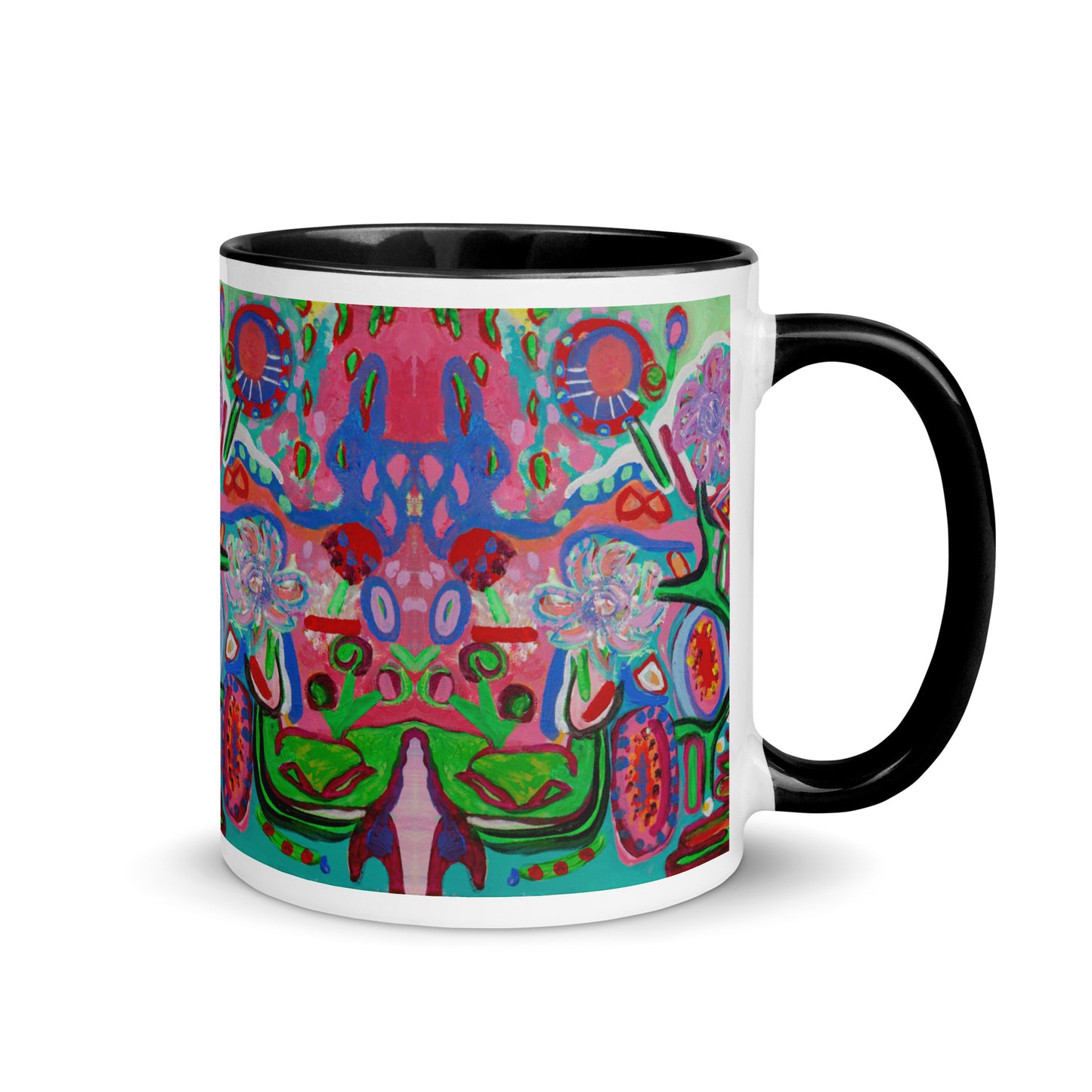 Lolipop Flowers Mug with Color Inside