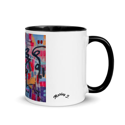 Lipstick and Lilac Mug with Color Inside
