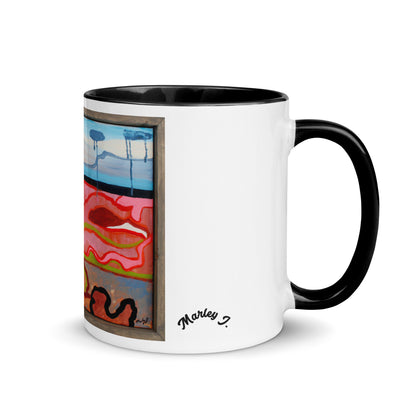 Left My Heart In New Mexico Mug with Color Inside