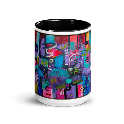Code of Flowers Mug with Color Inside