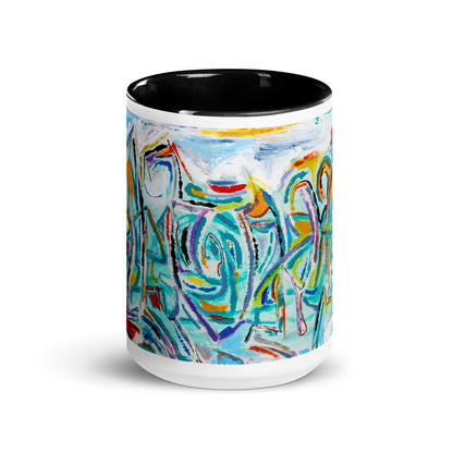 Bull In Dance Mug with Color Inside