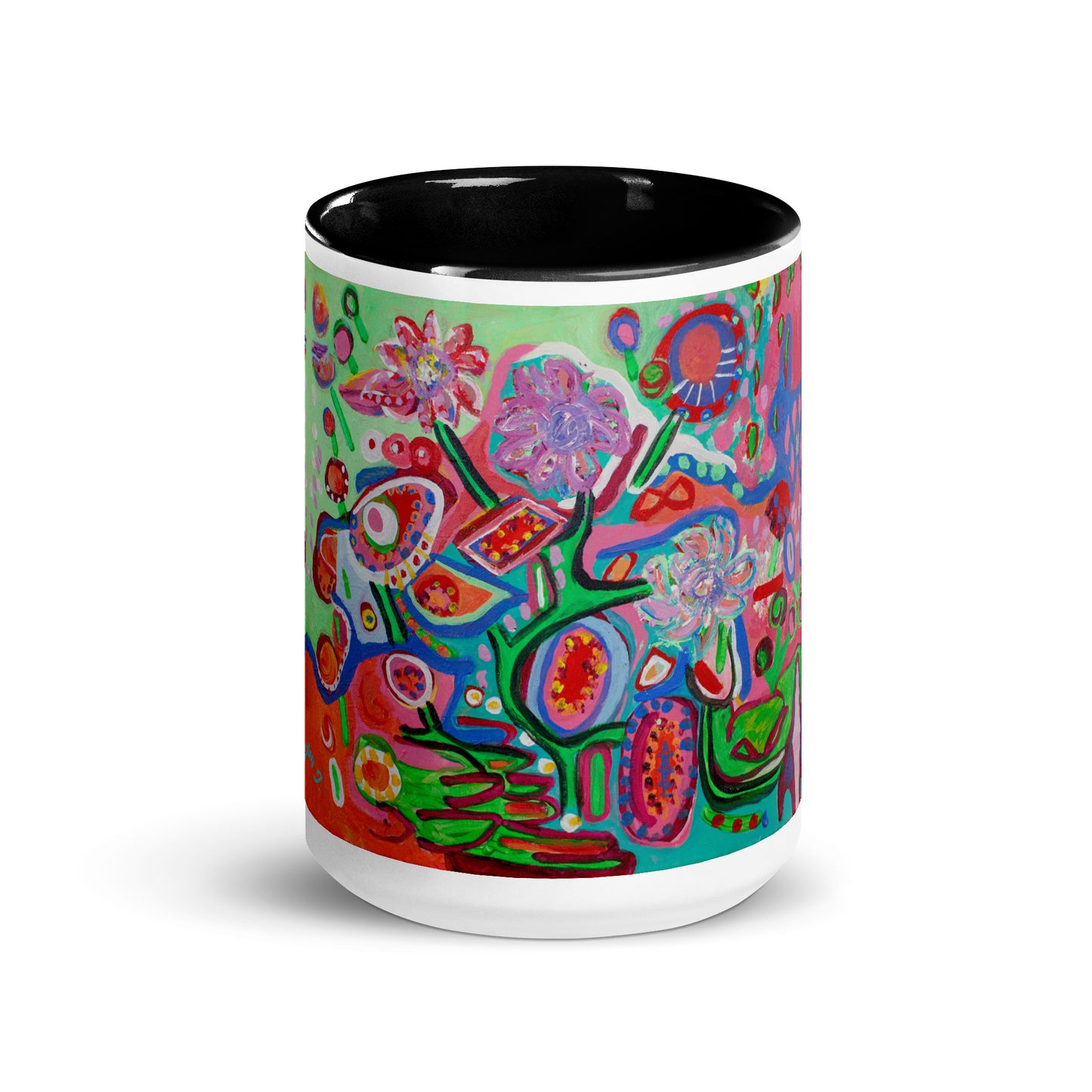 Lolipop Flowers Mug with Color Inside