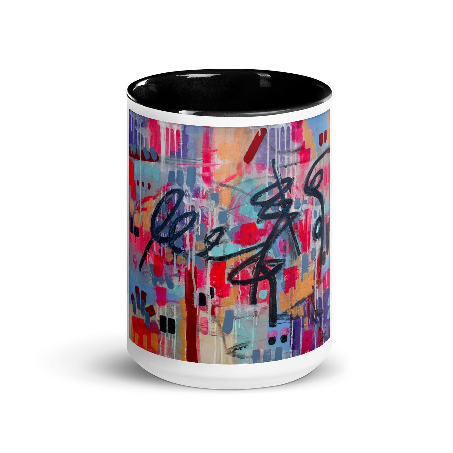 Lipstick and Lilac Mug with Color Inside