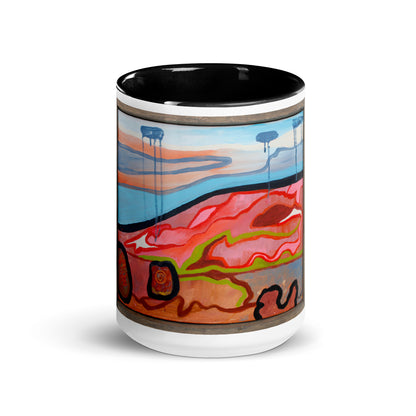 Left My Heart In New Mexico Mug with Color Inside