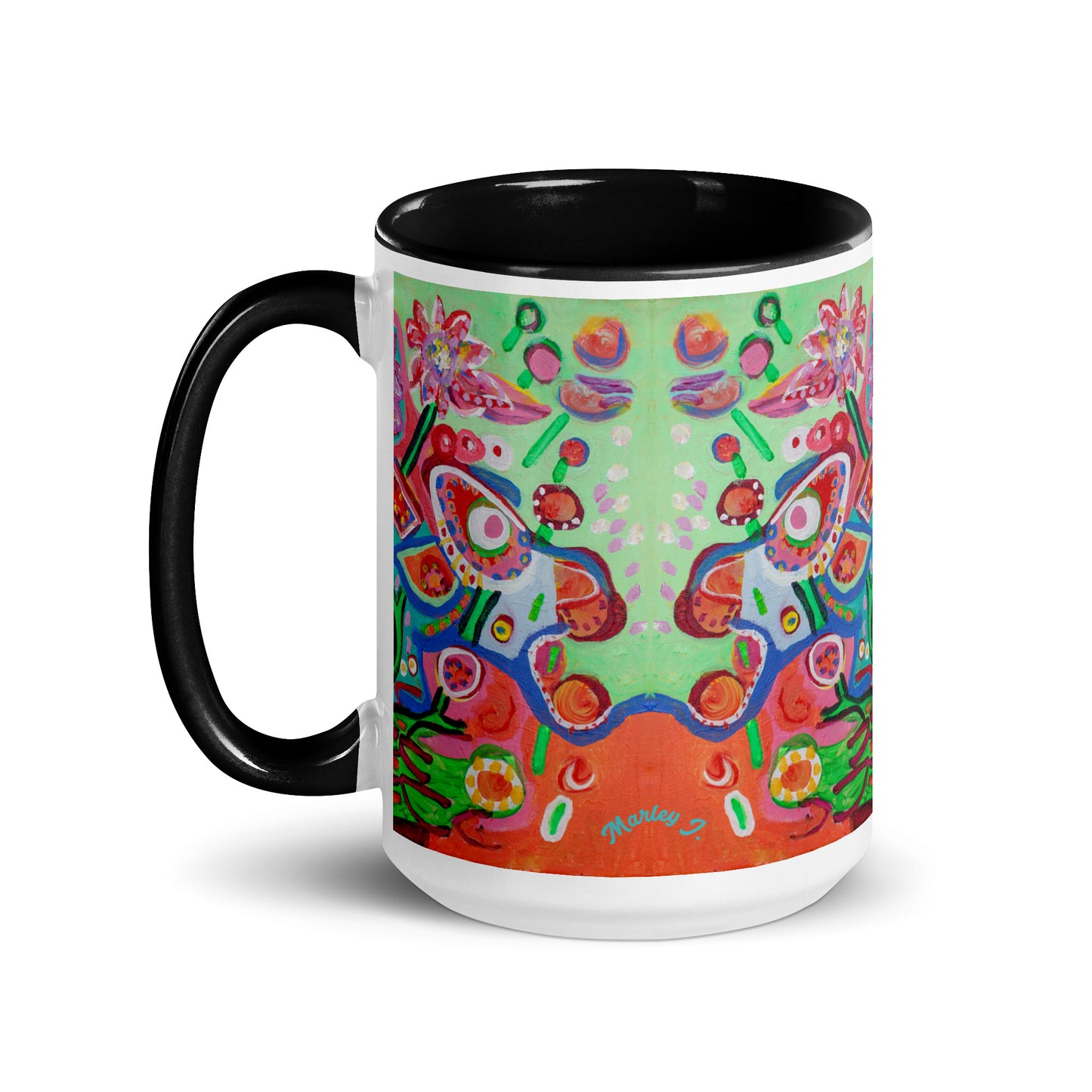 Lolipop Flowers Mug with Color Inside