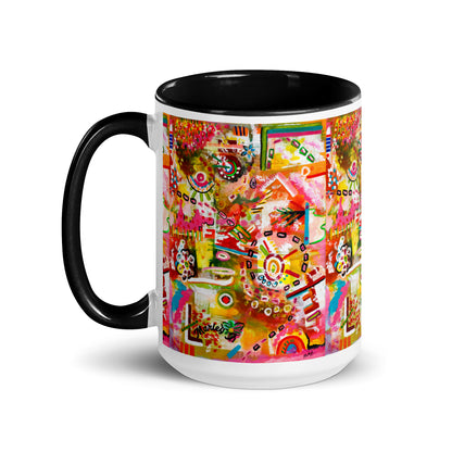 Carnival of Flowers Mug with Color Inside