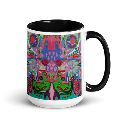 Lolipop Flowers Mug with Color Inside