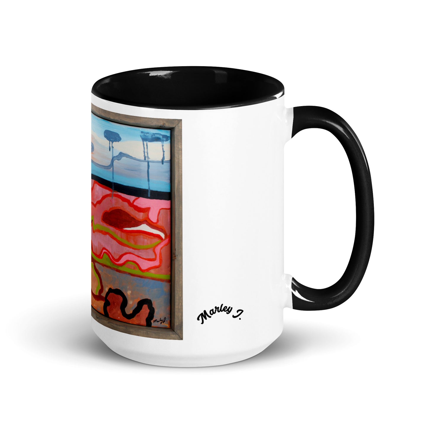Left My Heart In New Mexico Mug with Color Inside