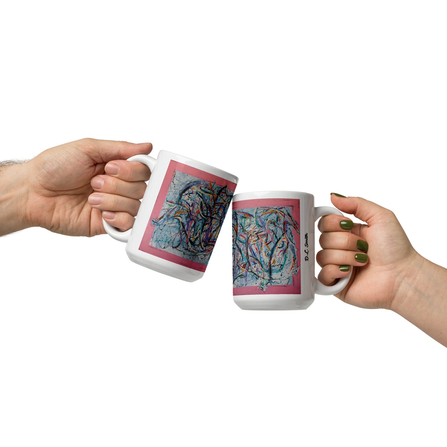 Animalistic Vitality White glossy mug