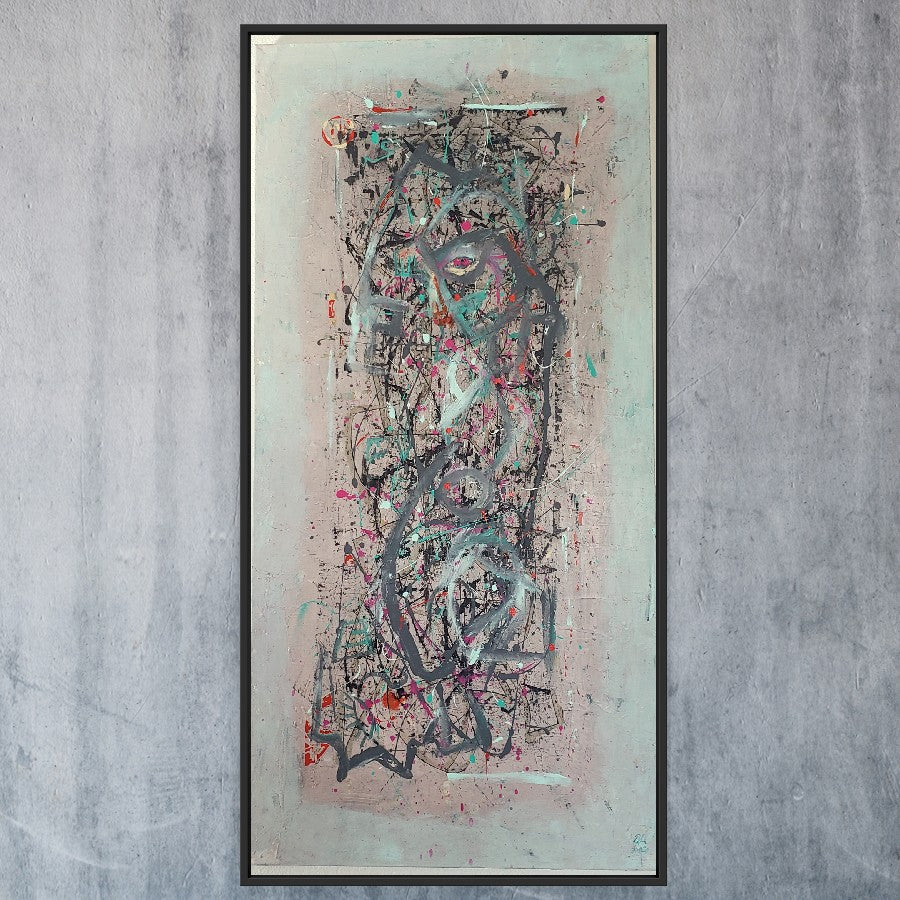 Mechanics of the Mating Dance 48 x 24 in - SOLD