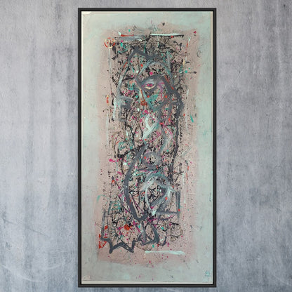 Mechanics of the Mating Dance 48 x 24 in - SOLD