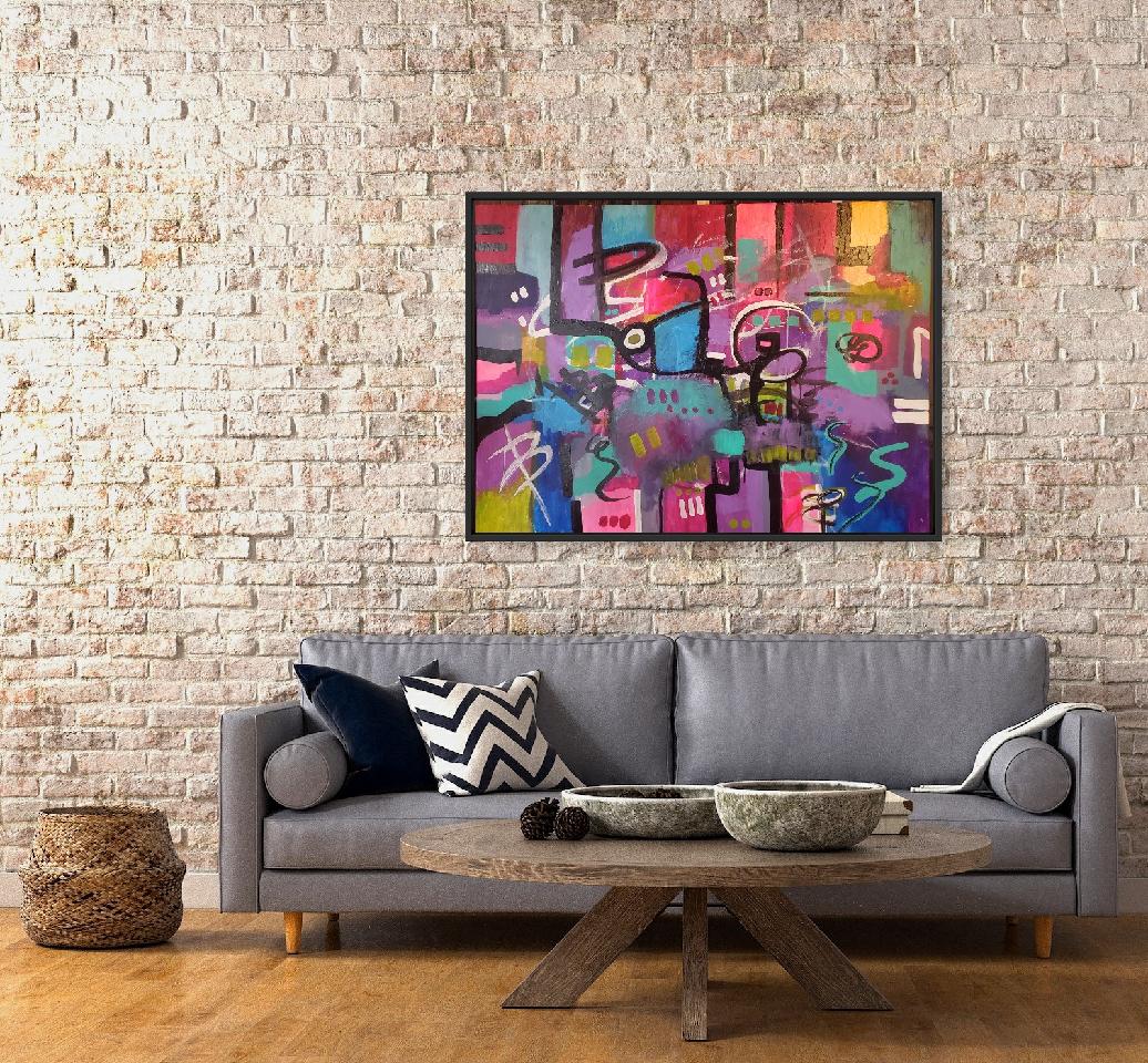 Code of Flowers 30 x 20 in - NOT FOR SALE