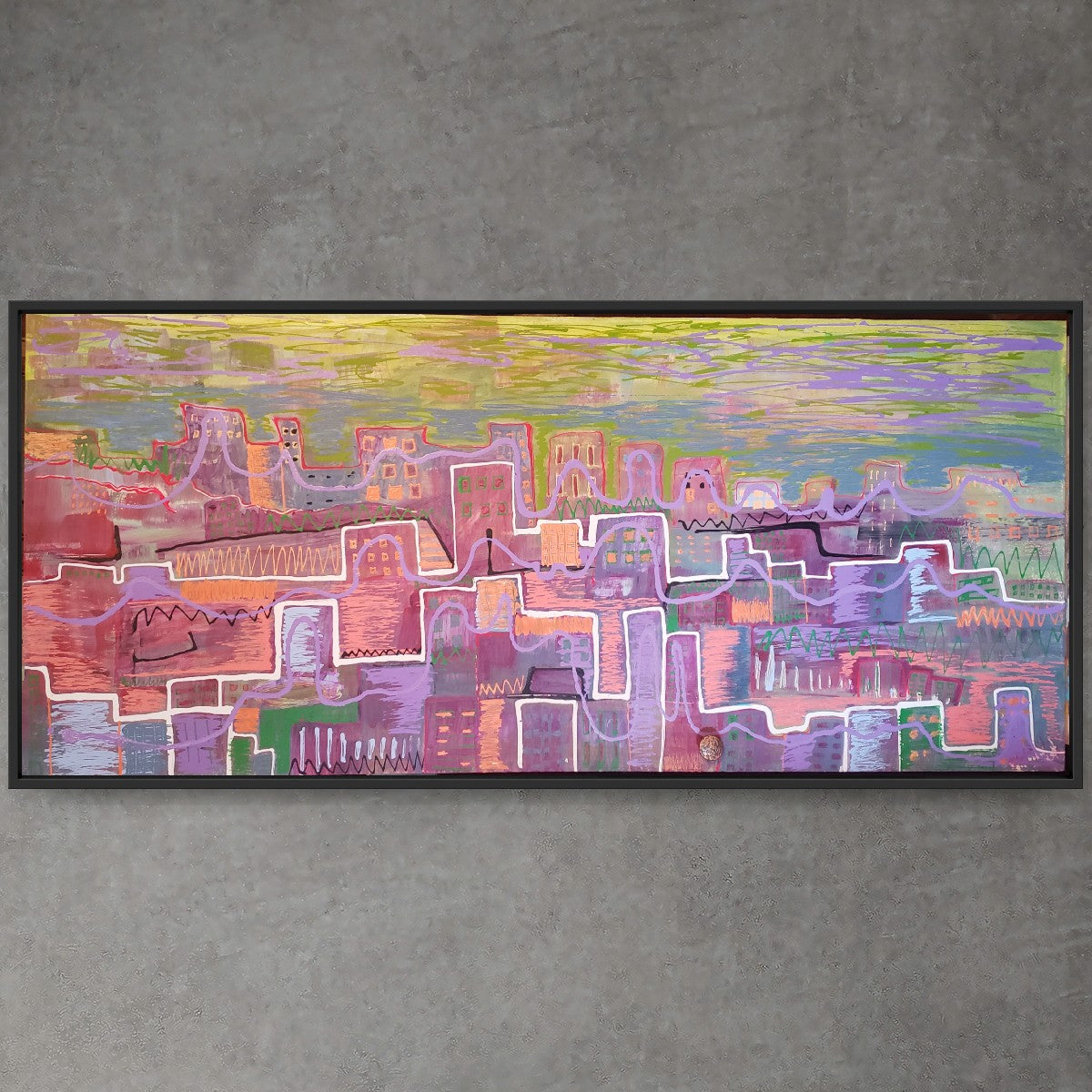 Cityscape 23 x 60 in