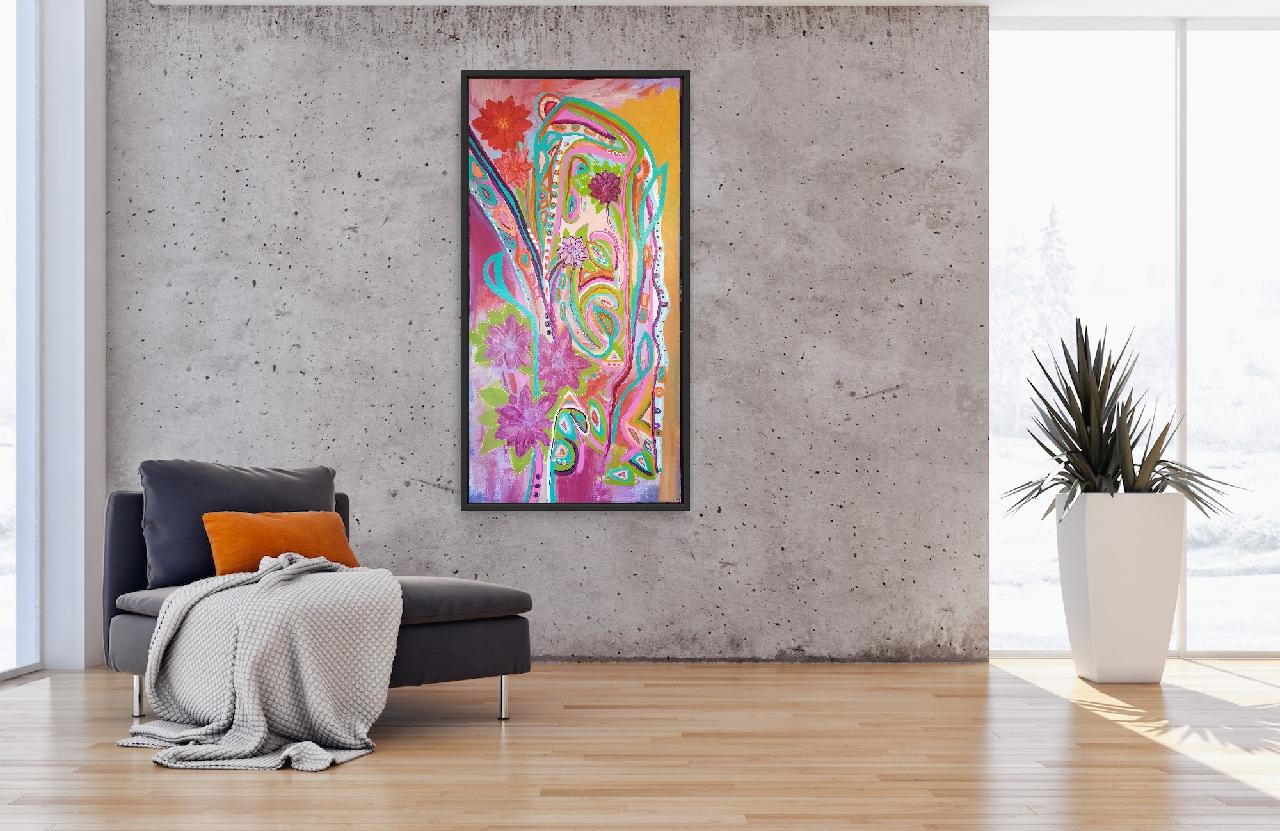Tropical Garden 48 x 24 in