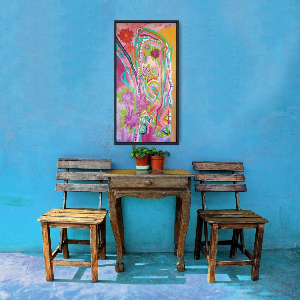 Tropical Garden 48 x 24 in